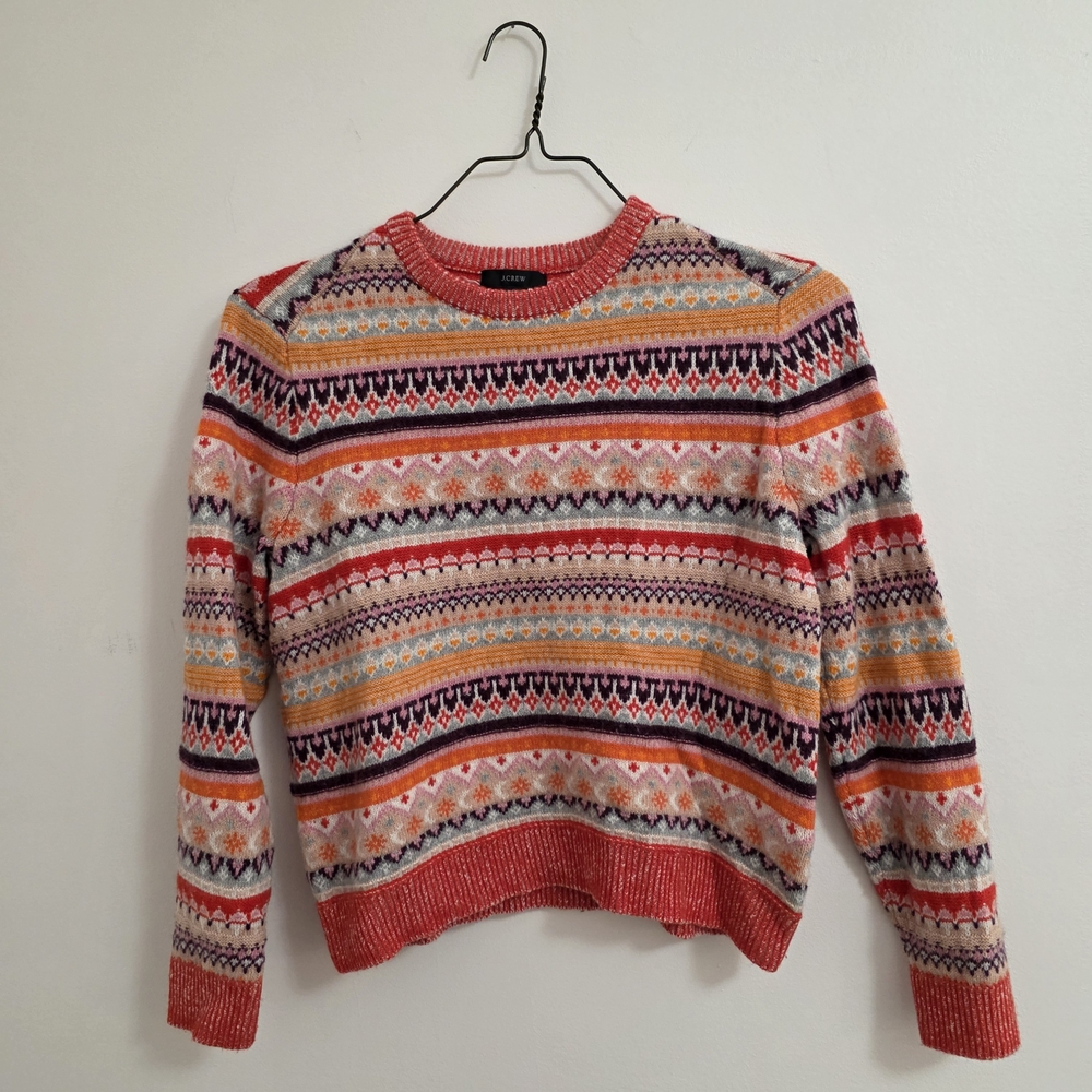 J. Crew Multicolor Striped Women's Sweater